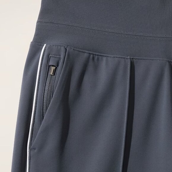 Venice High Rise Track Stripe Wide Leg Pant, Granite Blue/White Stripe - NWT! - Picture 5 of 7